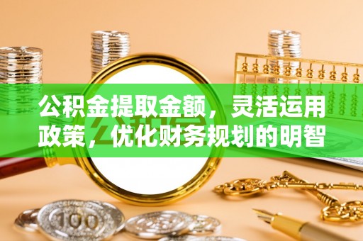 宁国公积金提取金额，灵活运用政策，优化财务规划的明智选择
