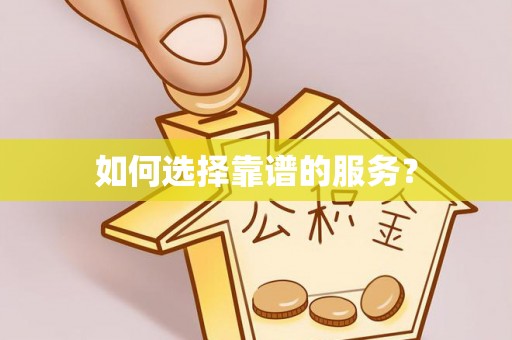 宁国如何选择靠谱的服务？